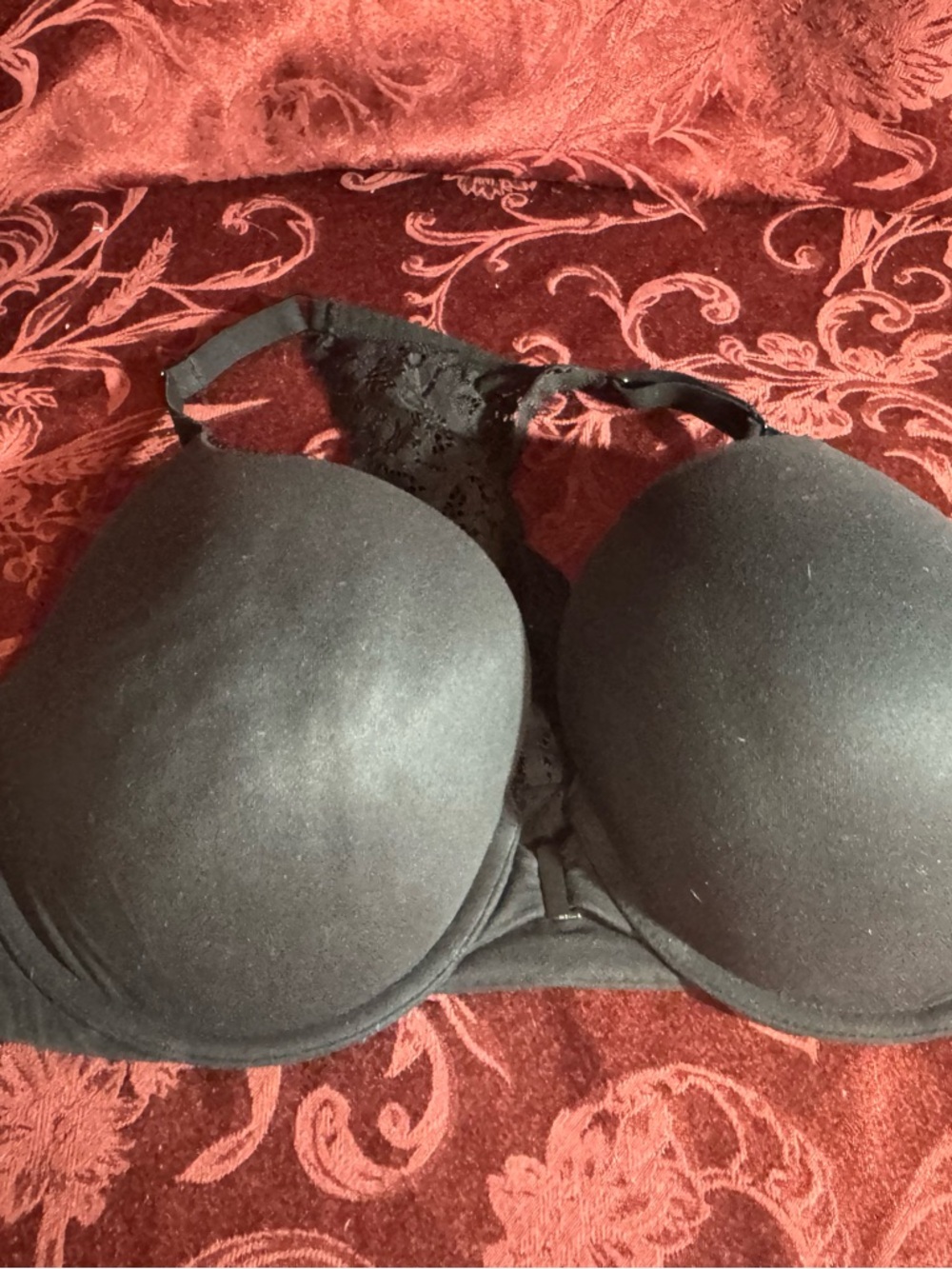 Black Lace-Back Push-Up Bra - Women Intimates